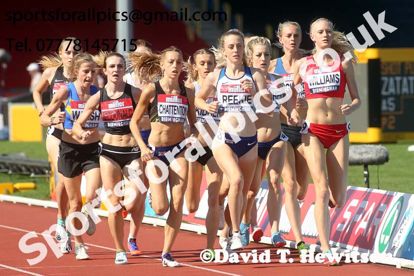 Womens 1500 metres, 2019 Muller British Championships, Alexander Stadium, Birmingham. Photo: David T. Hewitson/Sports for All Pics